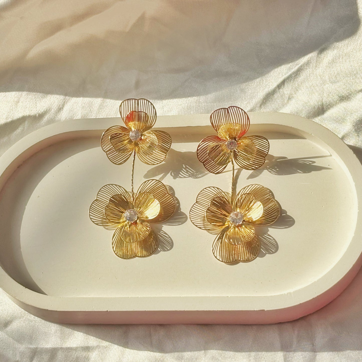 Golden Flora Earrings