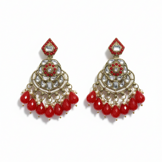 Kundan Chandbali Earrings