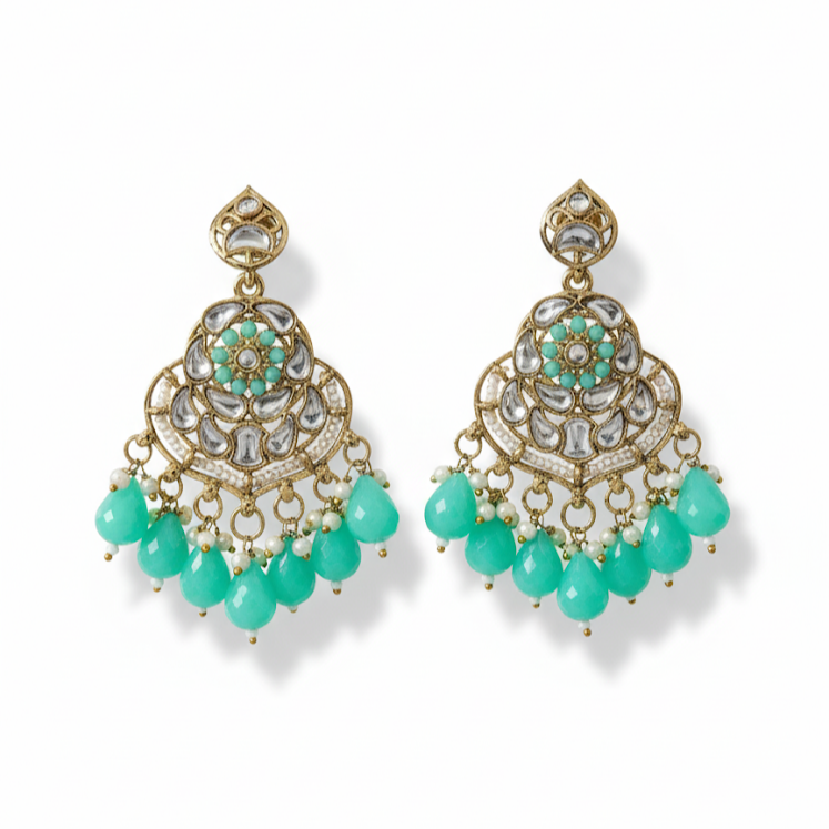 Kundan Chandbali Earrings
