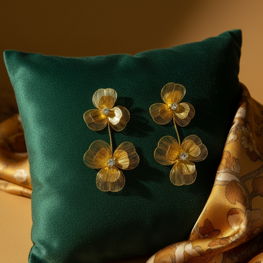 Golden Flora Earrings