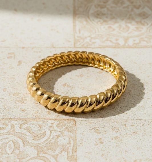 Twisted Rope Gold Bracelet