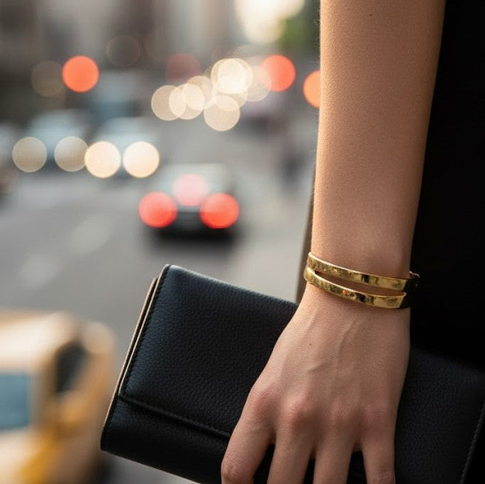 Elysian Gold Curve Bracelet