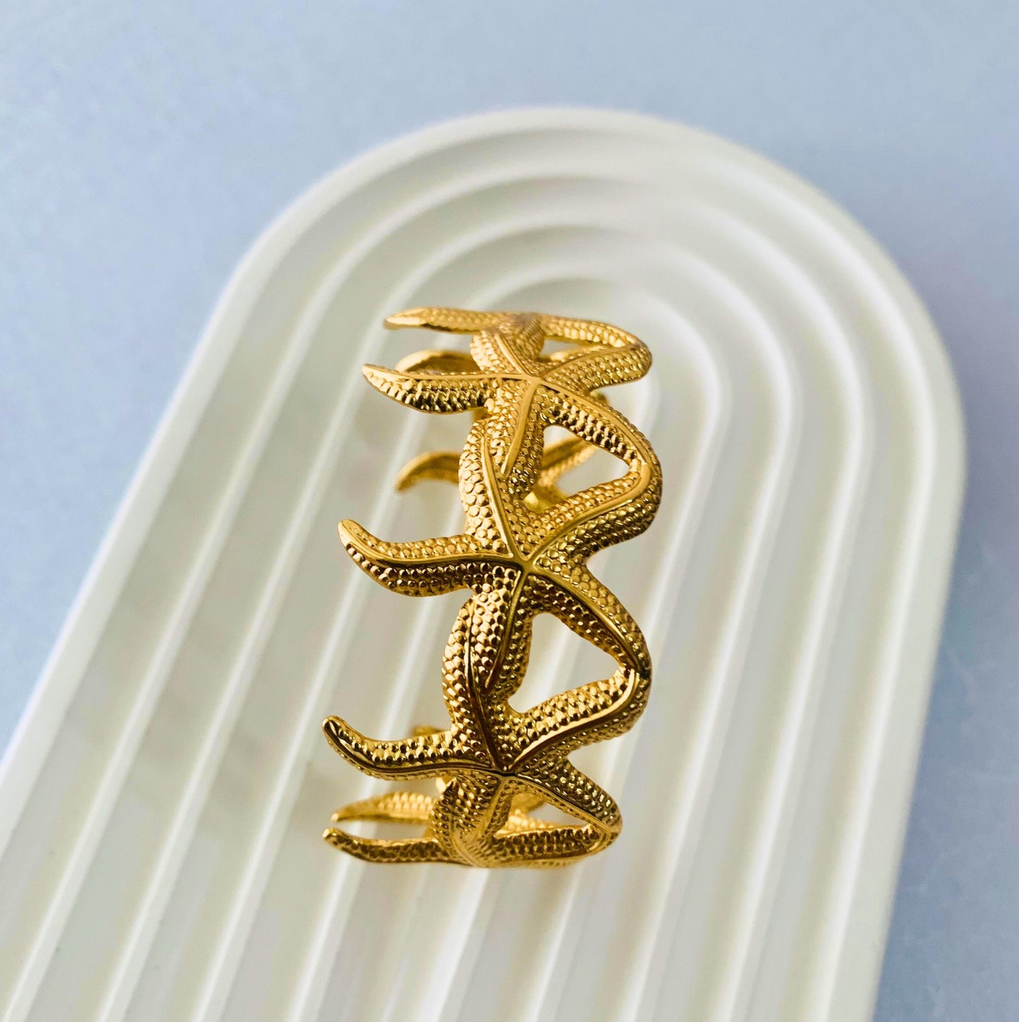 Adjustable Starfish Wrist Cuff Bracelet