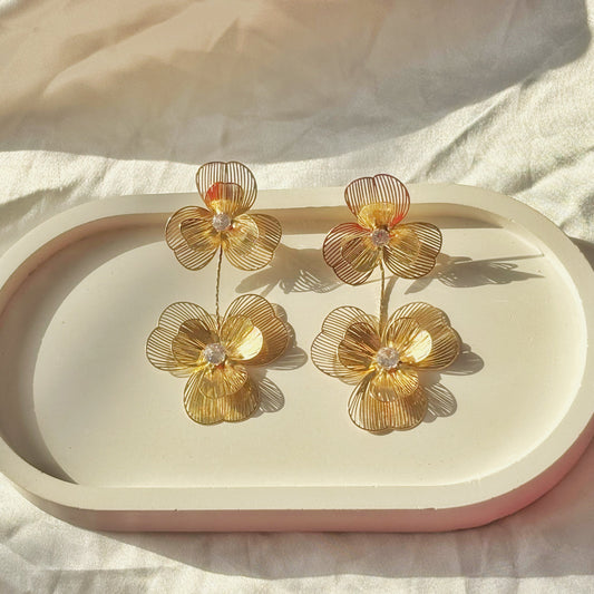 Golden Flora Earrings