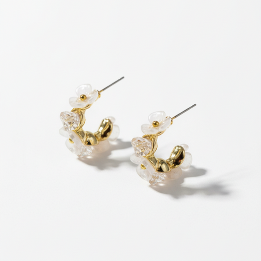 Blossom Hoop Earrings
