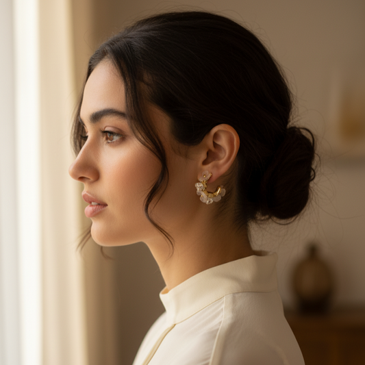 Blossom Hoop Earrings